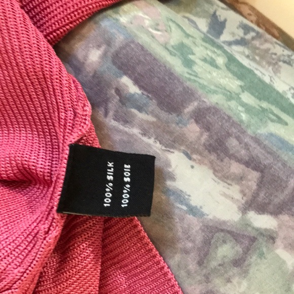 Ellen Tracy 100% silk pink top size M - Picture 5 of 5